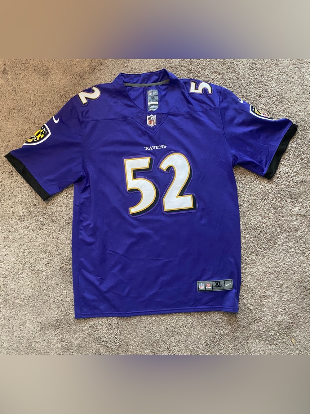 Ray Lewis Nike Purple Baltimore Ravens Football Jersey